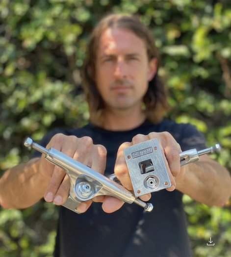 Skateboard Trucks - Slappy ST1 Inverted Hollow Polished Trucks 8.25" (set of 2 trucks)