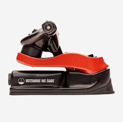 Slant Surf Skate Trucks 6.25" - Black/Red (Set of 2)