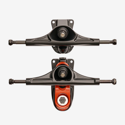 Slant Surf Skate Trucks 6.25" - Black/Red (Set of 2)