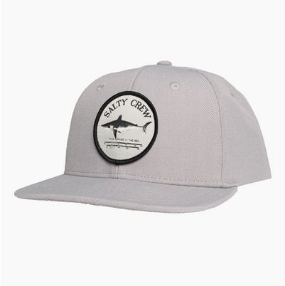 Salty Crew Bruce 6 Panel Cap - Grey / Topi Salty Crew | Men's Fishing Clothing - Salty Crew Indonesia