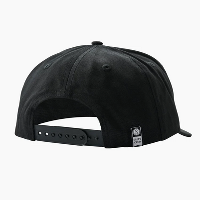 Salty Crew Snap Attack 6 Panel Cap - Black / Topi Salty Crew | Men's Fishing Clothing - Salty Crew Indonesia