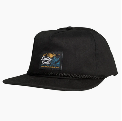 Salty Crew Jackpot 5 Panel Cap - Black / Topi Salty Crew | Men's Fishing Clothing - Salty Crew Indonesia