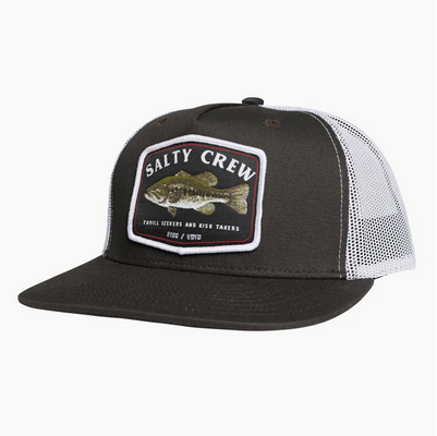Salty Crew Big Mouth Trucker Cap - Coal/White / Topi Salty Crew | Men's Fishing Clothing - Salty Crew Indonesia