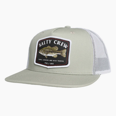 Salty Crew Big Mouth Trucker Cap - Dusty Sage / Topi Salty Crew | Men's Fishing Clothing - Salty Crew Indonesia