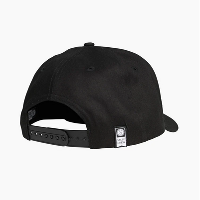 Salty Crew Angler 6 Panel Cap - Black / Topi Salty Crew | Men's Fishing Clothing - Salty Crew Indonesia