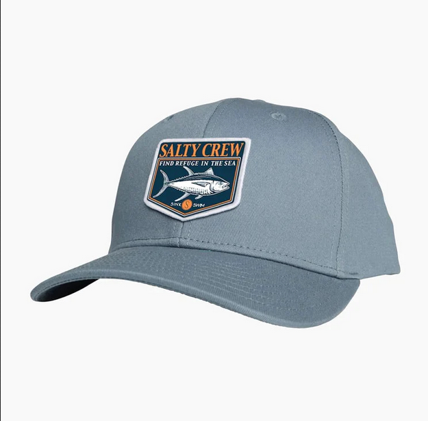 Salty Crew Angler 6 Panel Cap - Dark Slate / Topi Salty Crew | Men's Fishing Clothing - Salty Crew Indonesia