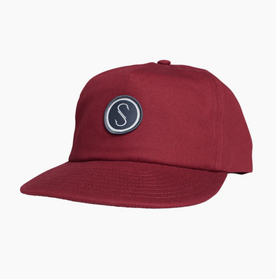 Salty Crew S Hook 5 Panel Unstructured Cap - Mahogany / Topi Salty Crew | Men's Fishing Clothing - Salty Crew Indonesia