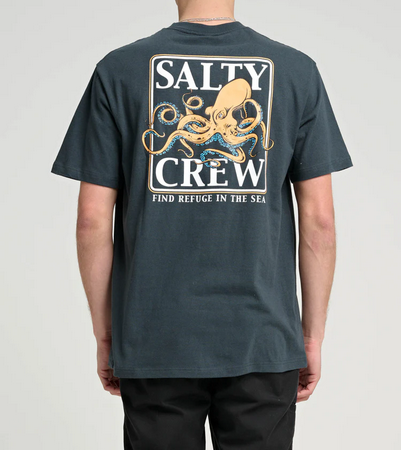 Salty Crew Ink Slinger S/s Tee Coal / Jual Baju Kaos Salty Crew | Men's Fishing Clothing - Salty Crew Indonesia