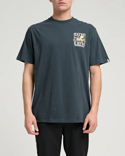 Salty Crew Ink Slinger S/s Tee Coal / Jual Baju Kaos Salty Crew | Men's Fishing Clothing - Salty Crew Indonesia
