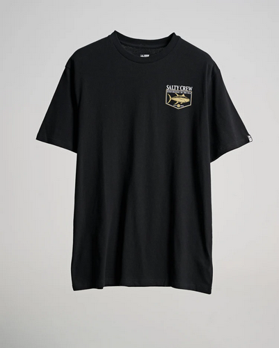 Fishing T-shirt - Salty Crew Angler S/s Tee Black /Jual Baju Kaos Mancing Salty Crew | Men's Fishing Clothing - Salty Crew Indonesia