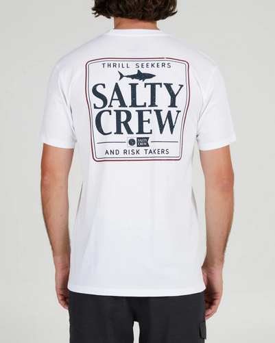 Fishing T-shirt - Salty Crew Coaster S/s Tee White / Jual Baju Kaos Mancing Salty Crew | Men's Fishing Clothing - Salty Crew Indonesia