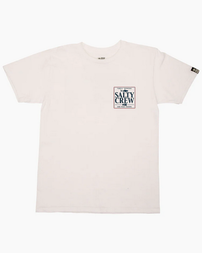 Fishing T-shirt - Salty Crew Coaster S/s Tee White / Jual Baju Kaos Mancing Salty Crew | Men's Fishing Clothing - Salty Crew Indonesia