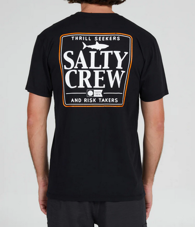 Fishing T-shirt - Salty Crew Coaster S/s Tee Black / Jual Baju Kaos Mancing Salty Crew | Men's Fishing Clothing - Salty Crew Indonesia