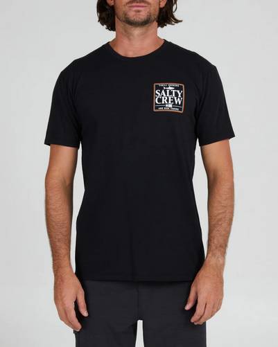Fishing T-shirt - Salty Crew Coaster S/s Tee Black / Jual Baju Kaos Mancing Salty Crew | Men's Fishing Clothing - Salty Crew Indonesia