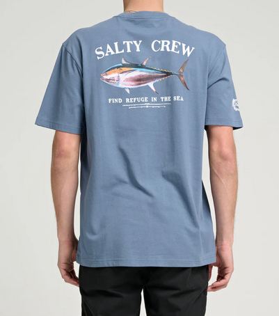 Fishing T-shirt - Salty Crew Big Blue S/s Tee Dark Slate / Jual Baju Kaos Mancing Salty Crew | Men's Fishing Clothing - Salty Crew Indonesia