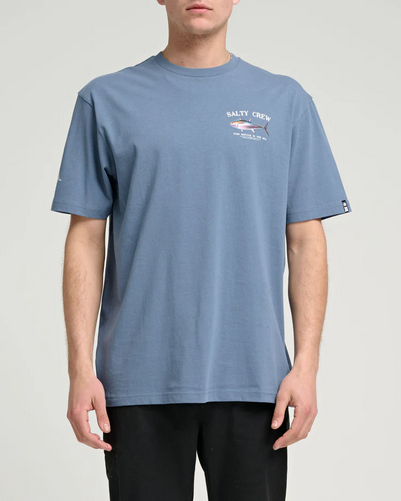 Fishing T-shirt - Salty Crew Big Blue S/s Tee Dark Slate / Jual Baju Kaos Mancing Salty Crew | Men's Fishing Clothing - Salty Crew Indonesia