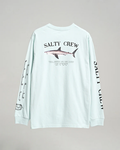 Salty Crew Bruce Longsleeve Tee Ice Blue / Jual Baju Kaos Salty Crew | Men's Fishing Clothing - Salty Crew Indonesia