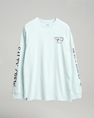 Salty Crew Bruce Longsleeve Tee Ice Blue / Jual Baju Kaos Salty Crew | Men's Fishing Clothing - Salty Crew Indonesia