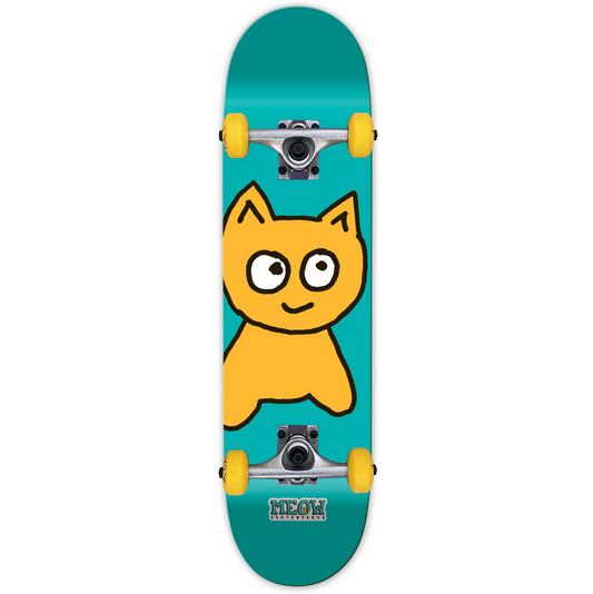 Skateboard Meow Big Cat Teal Mini 7.25" Complete / Jual Skateboard Fullset Indonesia