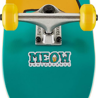Skateboard Meow Big Cat Teal Mini 7.25" Complete / Jual Skateboard Fullset Indonesia