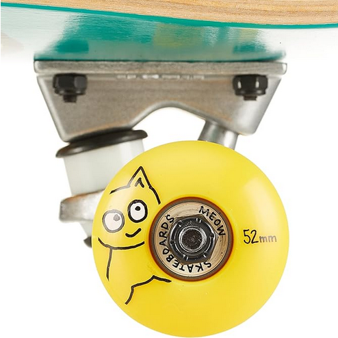 Skateboard Meow Big Cat Teal Mini 7.25" Complete / Jual Skateboard Fullset Indonesia