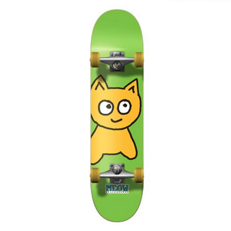Skateboard Meow Big Cat Green 7.5" Complete / Jual Skateboard Fullset Indonesia