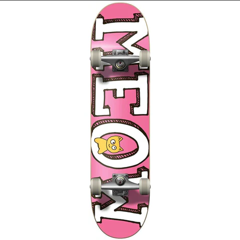 Skateboard Meow Logo Pink 7.5" Complete / Jual Skateboard Fullset Indonesia