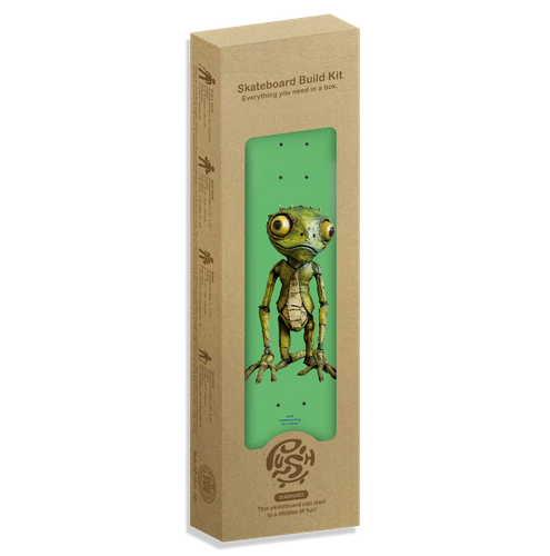 Skateboard Build Kit Push Lizard Guy FP Incomplete - 7.5" / Jual Skateboard Push Fullset Build Kit