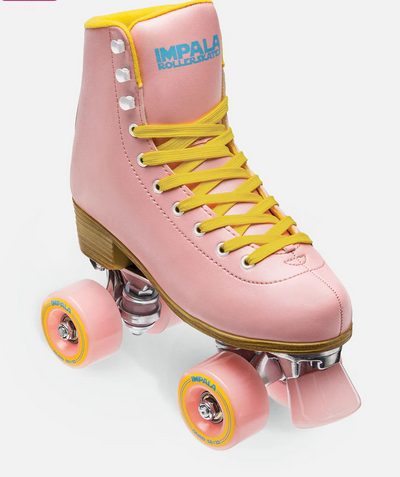 Impala Quad Rollerskates - Pink/Yellow / Jual Sepatu Roda Roller Skates Impala Indonesia