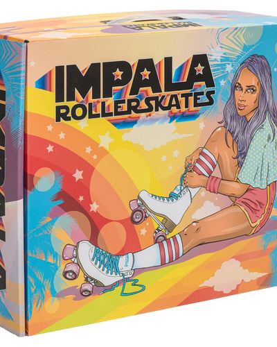 Impala Quad Rollerskates - Pink/Yellow / Jual Sepatu Roda Roller Skates Impala Indonesia
