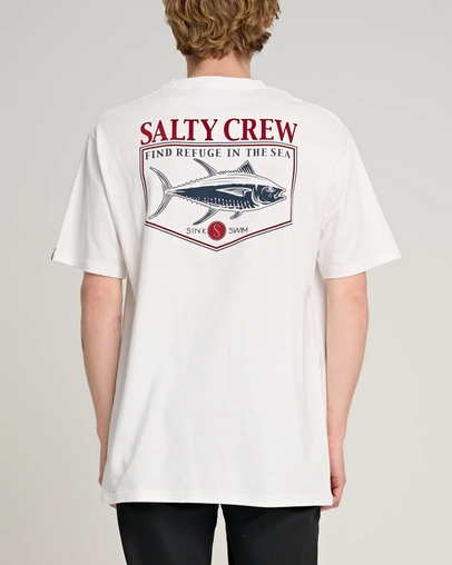 Fishing T-shirt - Salty Crew Angler S/s Tee White / Jual Baju Kaos Mancing Salty Crew | Men's Fishing Clothing - Salty Crew Indonesia