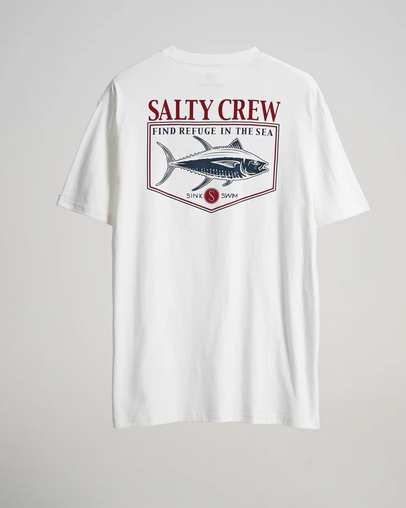 Fishing T-shirt - Salty Crew Angler S/s Tee White / Jual Baju Kaos Mancing Salty Crew | Men's Fishing Clothing - Salty Crew Indonesia