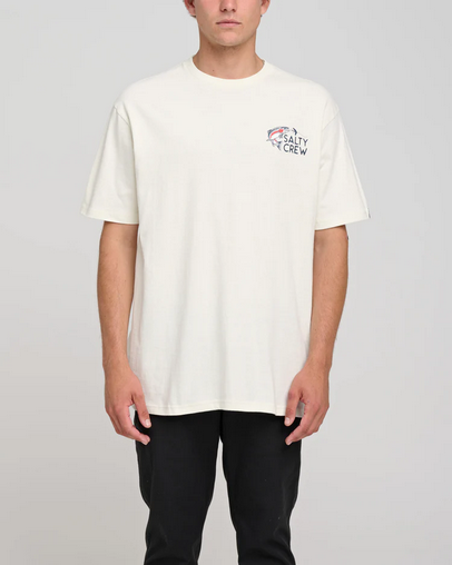 Fishing T-shirt - Salty Crew Fly Trap S/s Tee Ivory / Jual Baju Kaos Mancing Salty Crew | Men's Fishing Clothing - Salty Crew Indonesia