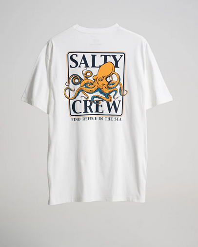 Fishing T-shirt - Salty Crew Ink Slinger S/s Tee White / Jual Baju Kaos Mancing Salty Crew | Men's Fishing Clothing - Salty Crew Indonesia