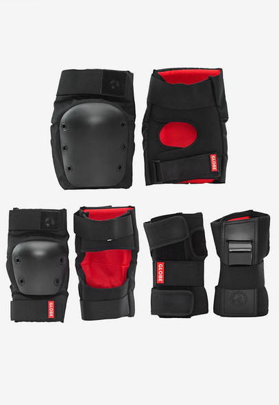 Globe Goodstock Pad Set Adult - Matte Black / Protective Set Dewasa Skateboard Globe Indonesia
