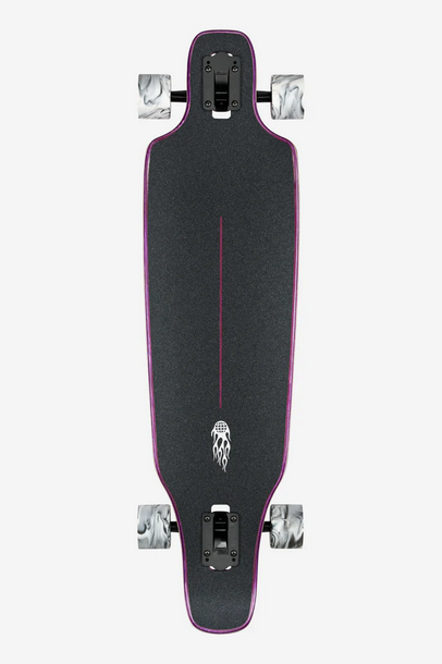 Globe Outlier 36" Longboard - Purple Flames / Skateboard Cruiser Globe Indonesia