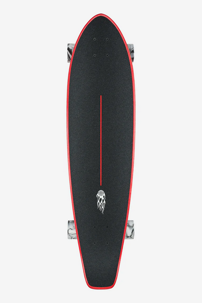 Globe The All-Time 35" Longboard - Red Flames / Skateboard Cruiser Globe Indonesia