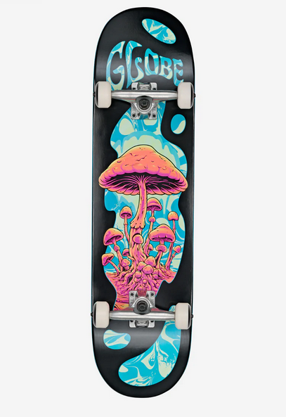 Globe G1 Mind Expansion 8.25" Complete Skateboard - Black/Green / Fullset Globe Indonesia
