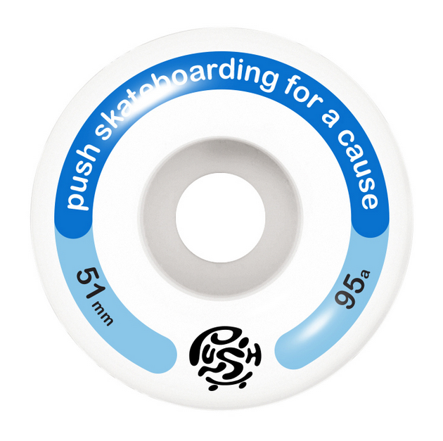 Skateboard Push Squigley FP Blue Complete - 7.25" Mini / Jual Fullset Push Skateboard