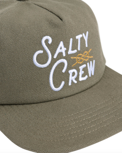 Salty Crew Splice 5 Panel Cap - Olive / Topi Salty Crew | Men's Fishing Clothing - Salty Crew Indonesia