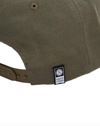 Salty Crew Splice 5 Panel Cap - Olive / Topi Salty Crew | Men's Fishing Clothing - Salty Crew Indonesia
