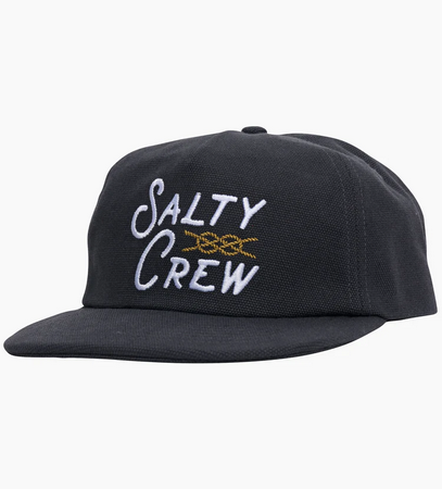 Salty Crew Splice 5 Panel Cap - Coal / Topi Salty Crew | Men's Fishing Clothing - Salty Crew Indonesia