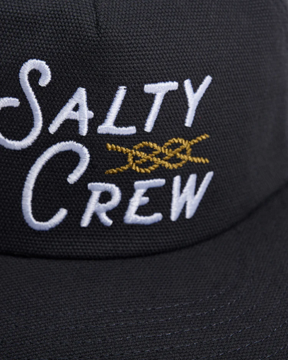 Salty Crew Splice 5 Panel Cap - Coal / Topi Salty Crew | Men's Fishing Clothing - Salty Crew Indonesia