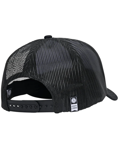 Salty Crew Tailgate Retro Trucker Cap - Black / Topi Salty Crew | Men's Fishing Clothing - Salty Crew Indonesia