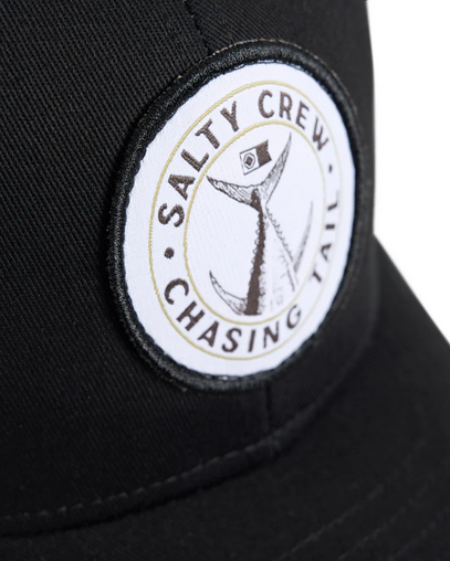 Salty Crew Tailgate Retro Trucker Cap - Black / Topi Salty Crew | Men's Fishing Clothing - Salty Crew Indonesia