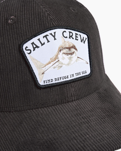 Salty Crew Lurking Retro Trucker Cap - Black / Topi Salty Crew | Men's Fishing Clothing - Salty Crew Indonesia