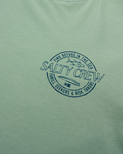 Fishing T-shirt - Salty Crew Skewed S/s Tee Slate Blue / Baju Kaos Mancing Salty Crew | Men's Fishing Clothing - Salty Crew Indonesia (Copy)