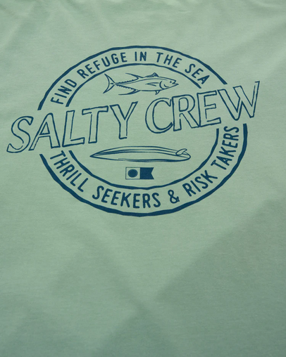 Fishing T-shirt - Salty Crew Skewed S/s Tee Slate Blue / Baju Kaos Mancing Salty Crew | Men's Fishing Clothing - Salty Crew Indonesia (Copy)