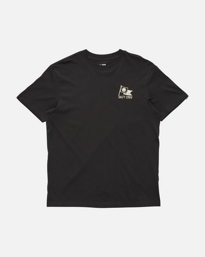 Fishing T-shirt - Salty Crew Flag Day S/s Tee Black / Baju Kaos Mancing Salty Crew | Men's Fishing Clothing - Salty Crew Indonesia