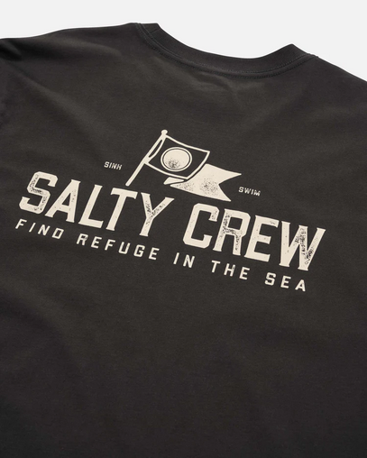 Fishing T-shirt - Salty Crew Flag Day S/s Tee Black / Baju Kaos Mancing Salty Crew | Men's Fishing Clothing - Salty Crew Indonesia